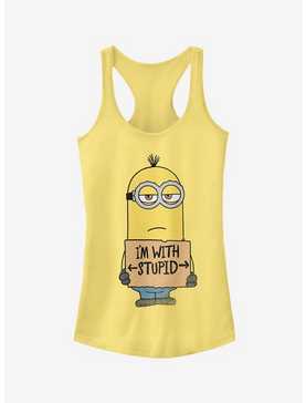 Minion With Stupid Girls Tank Top, , hi-res