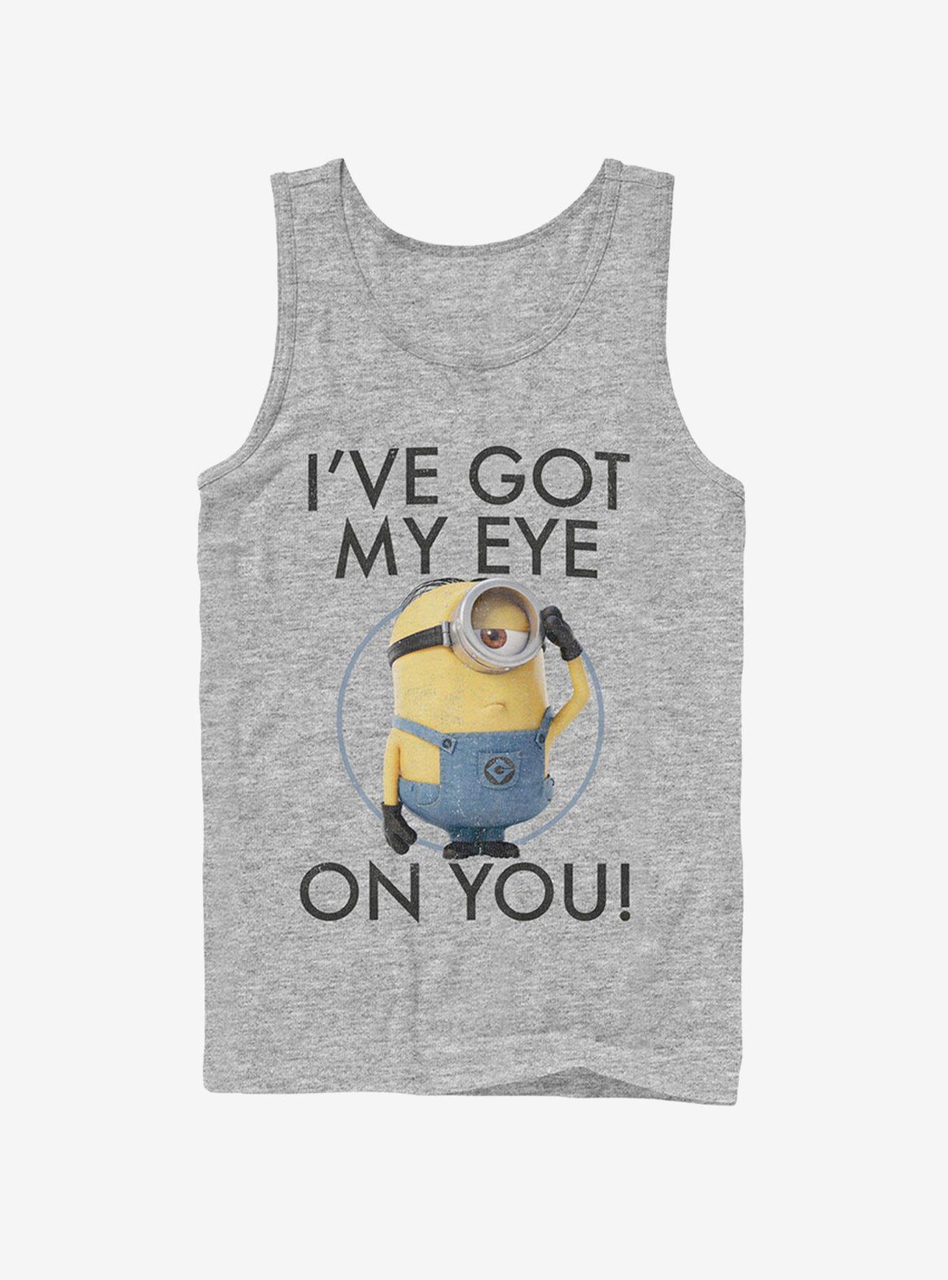 Minion Got Eye on You Tank Top, ATH HTR, hi-res