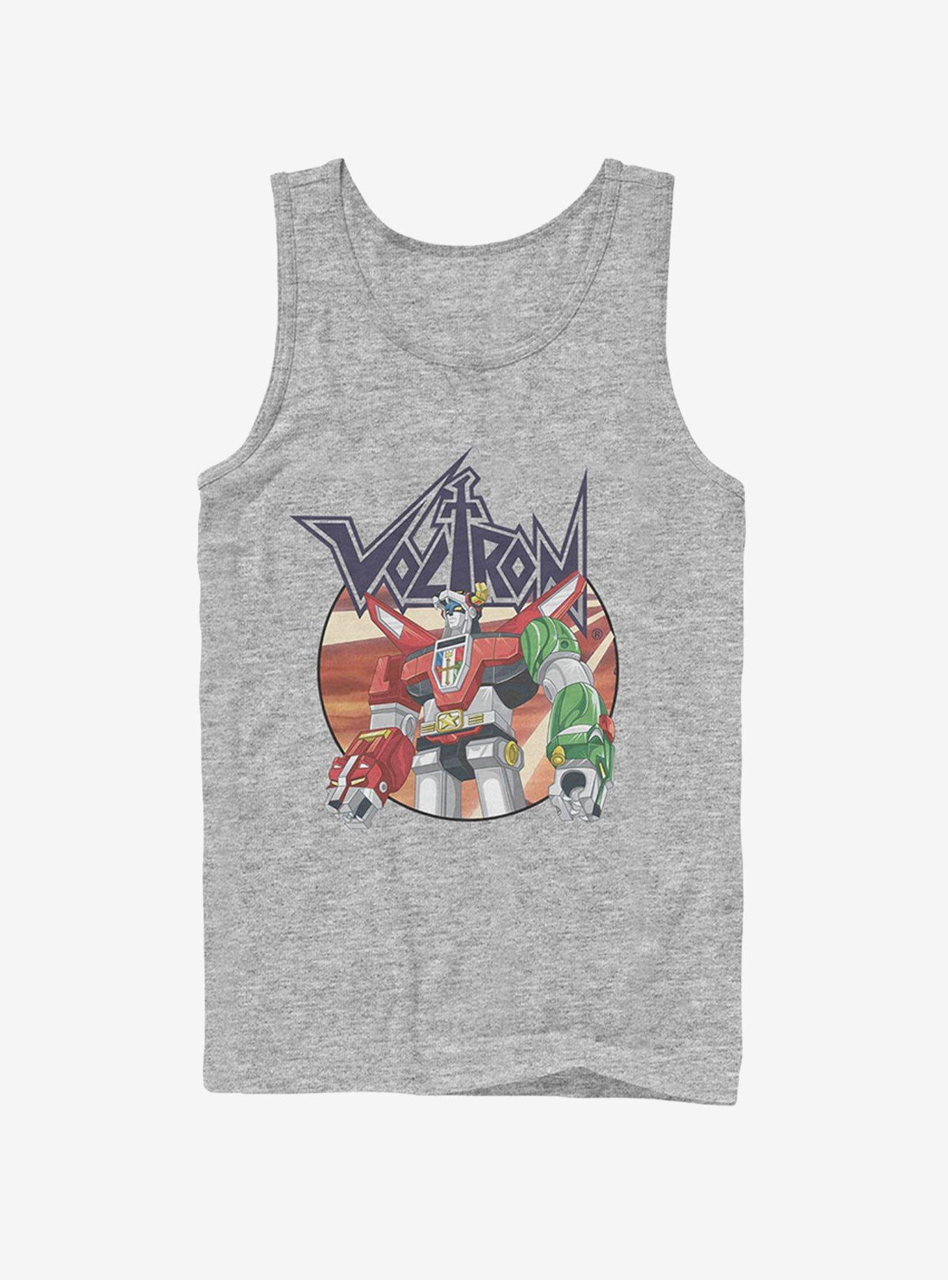 Voltron Robot Circle Tank Top, ATH HTR, hi-res