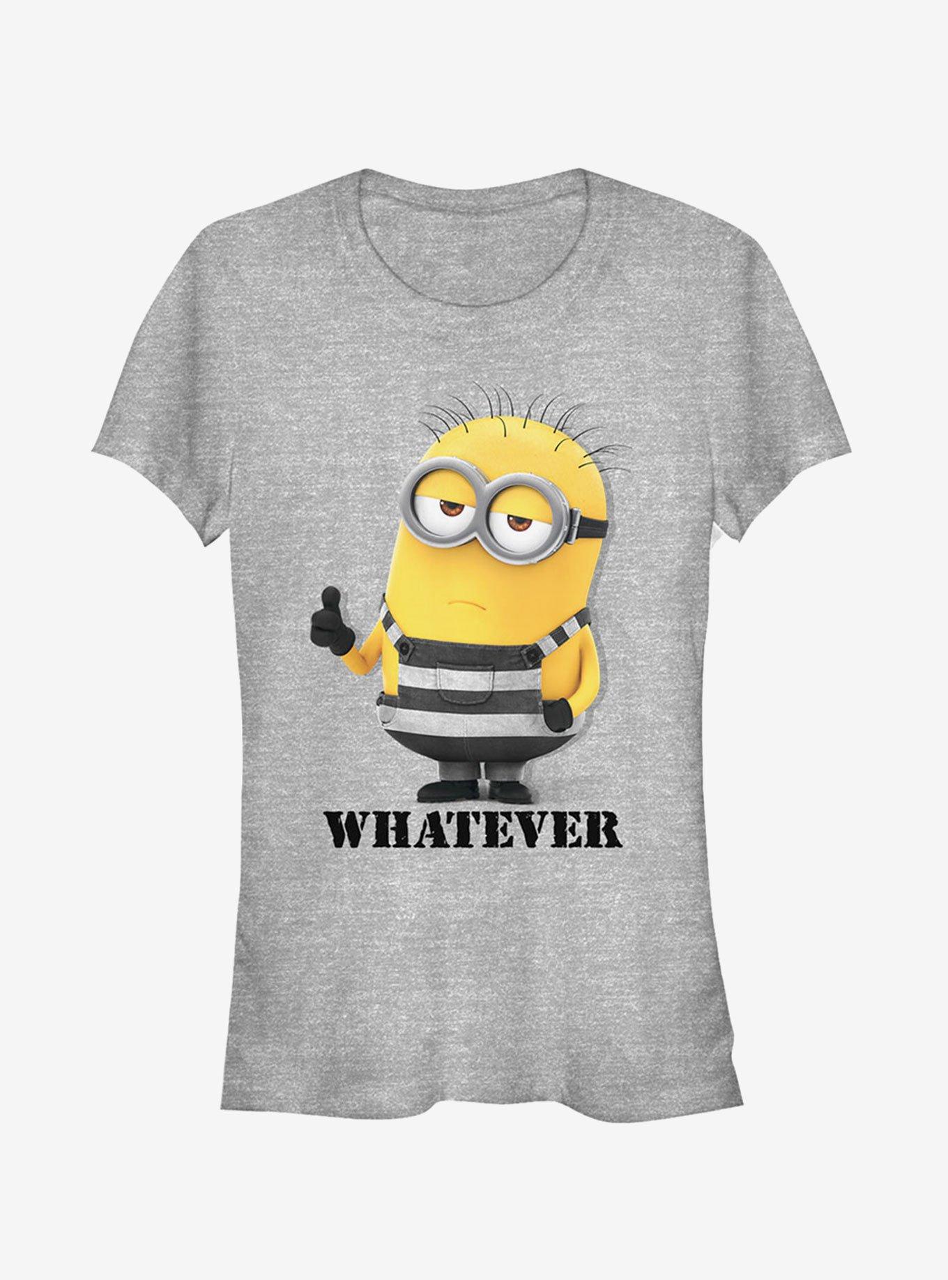 Minion Whatever Prisoner Girls T-Shirt, ATH HTR, hi-res
