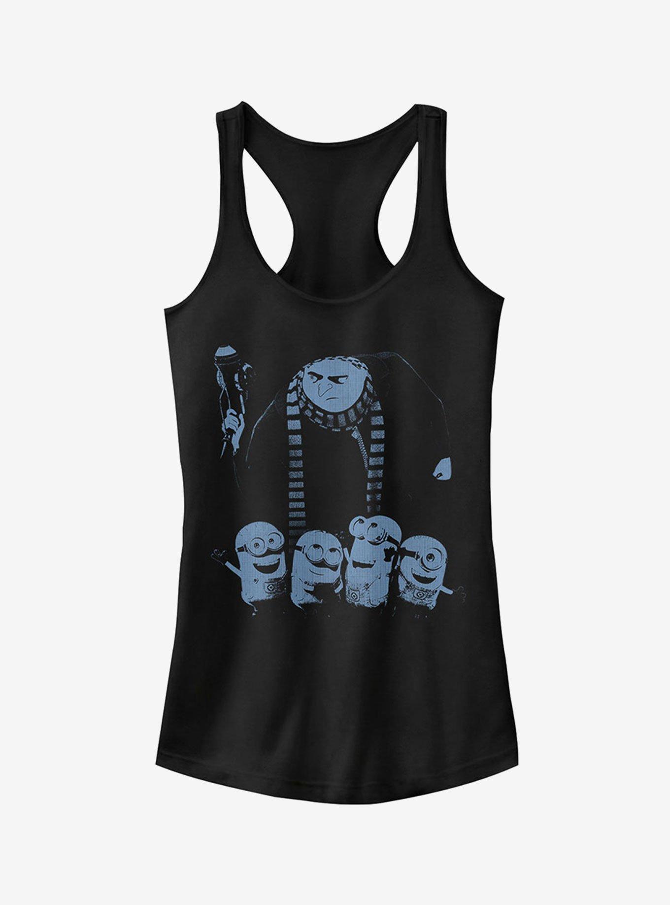 Minion Gru Minion Shot Girls Tank Top, BLACK, hi-res