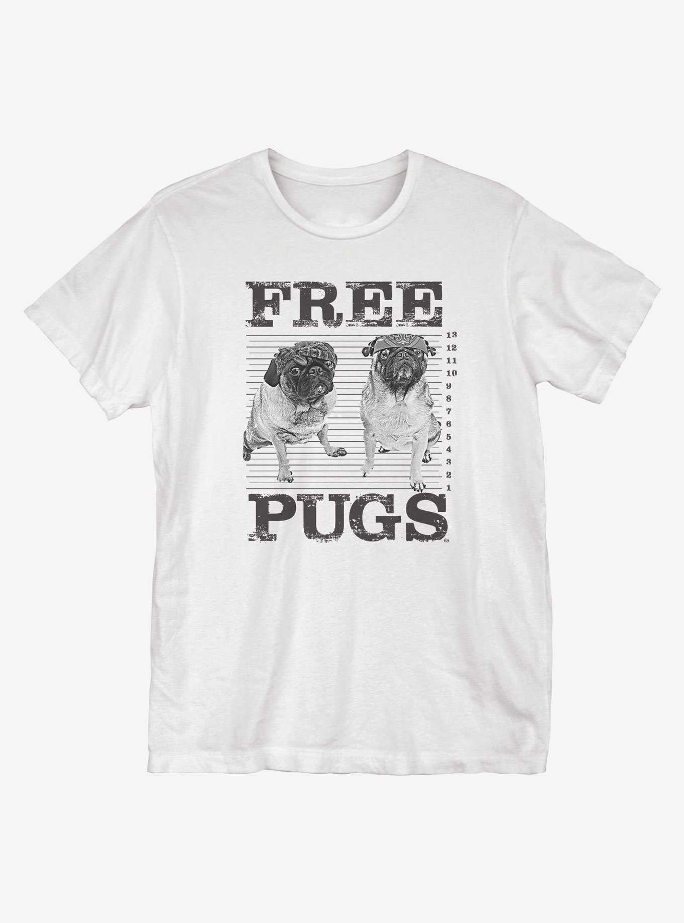 Free Pugs T-Shirt, , hi-res