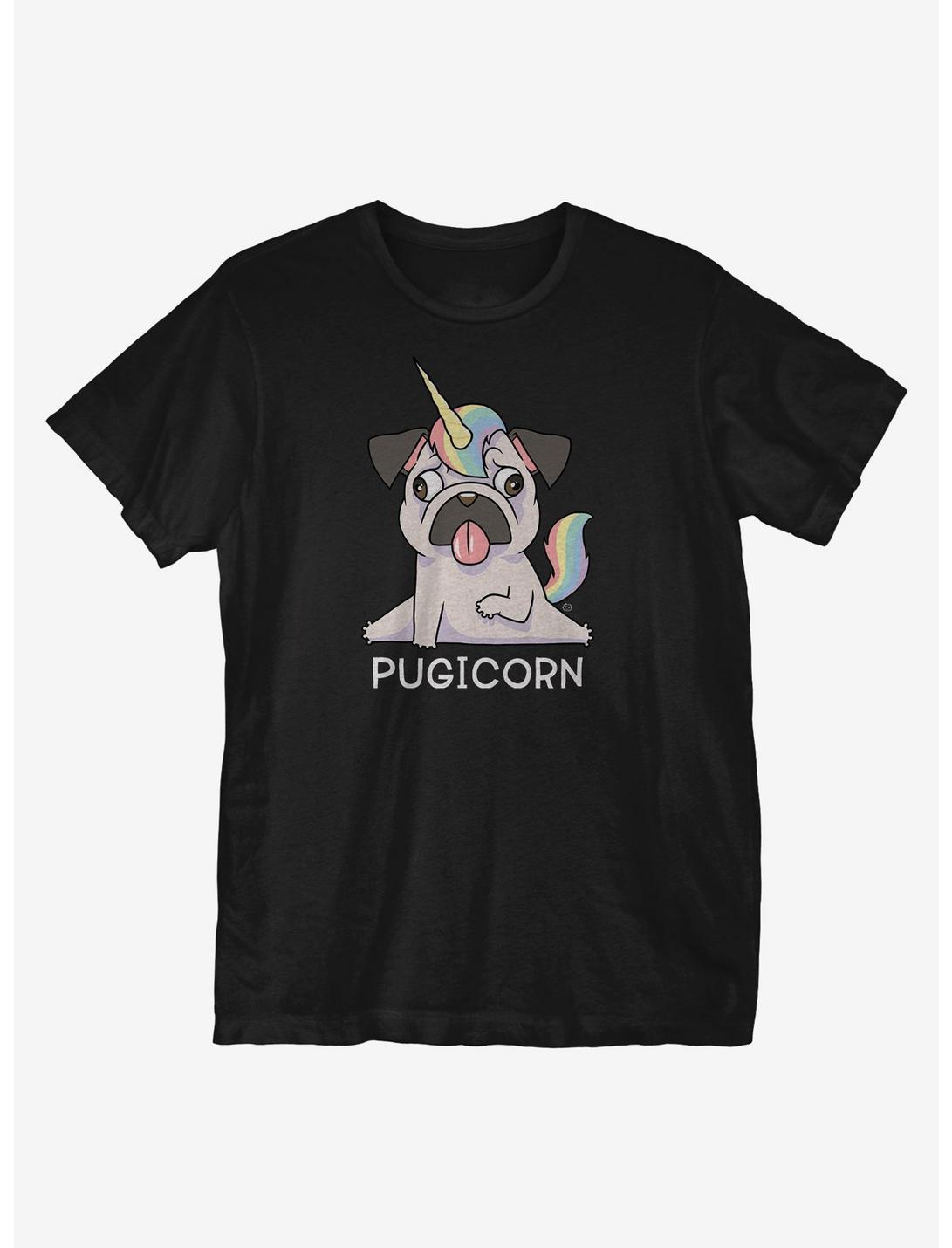 Pugicorn T-Shirt, BLACK, hi-res