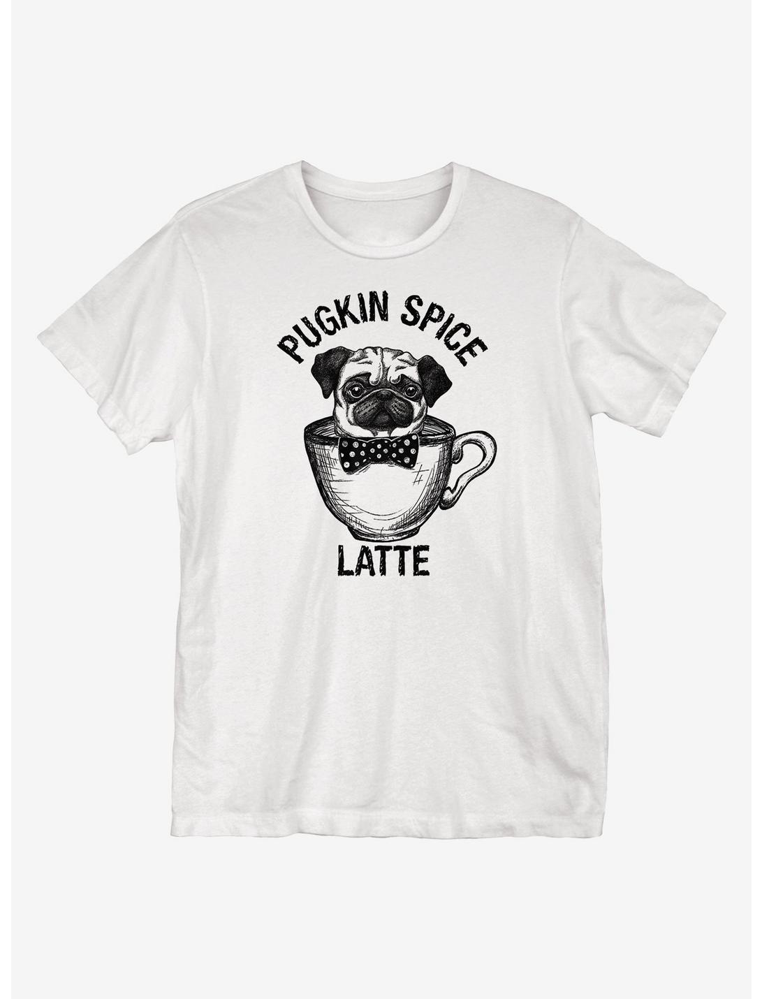 Pugkin Spice T-Shirt, WHITE, hi-res