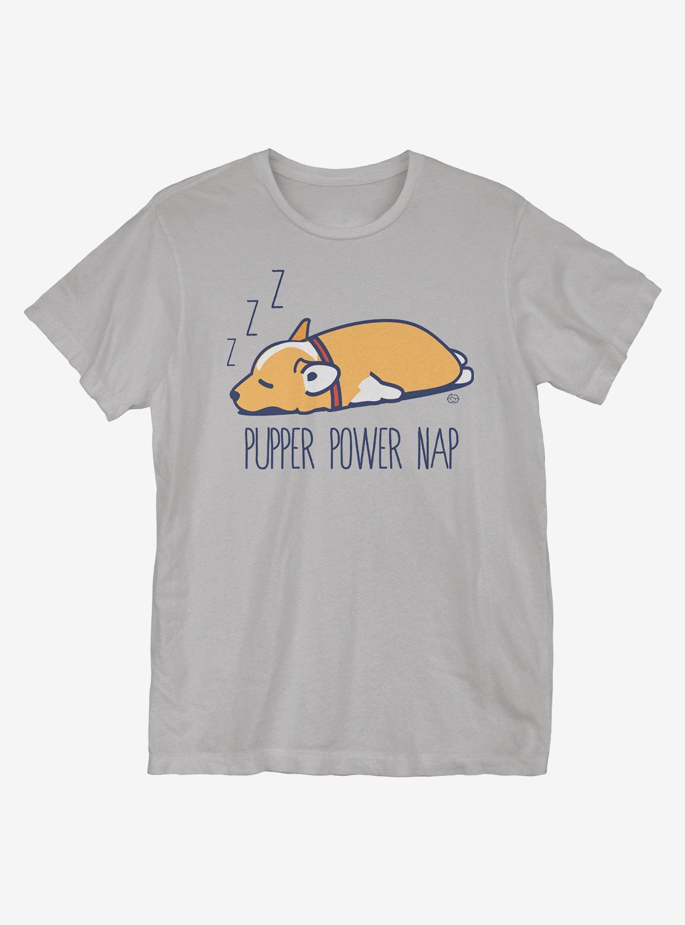 Pupper Power Nap T-Shirt, STORM GREY, hi-res