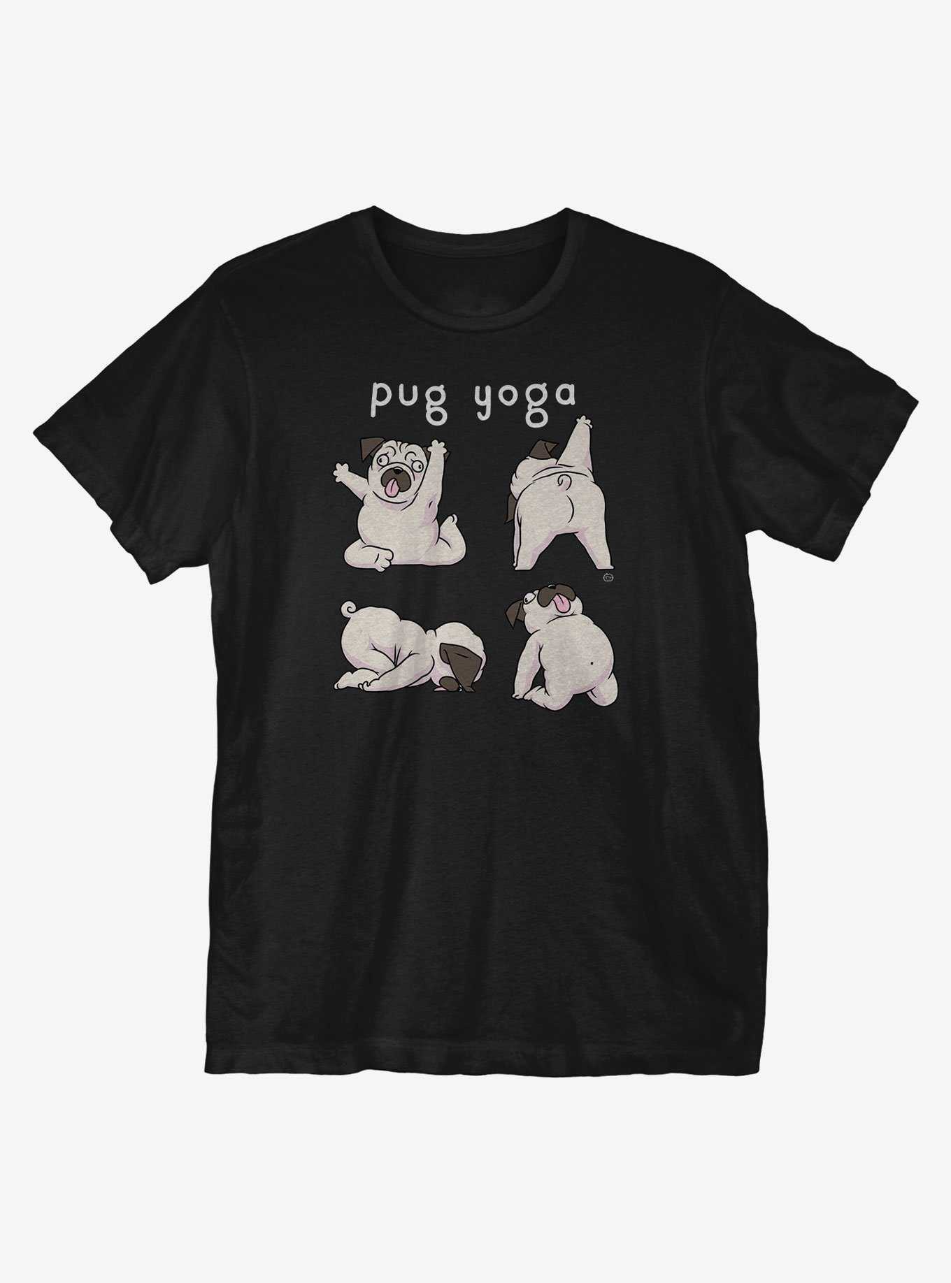Pug Yoga T-Shirt, , hi-res