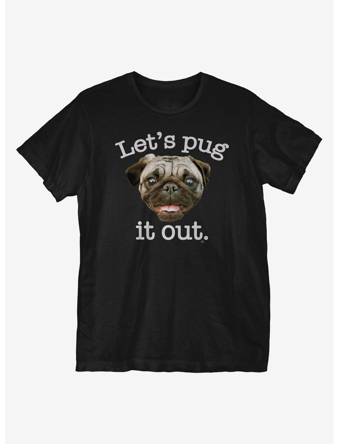 Let's Pug It Out T-Shirt, BLACK, hi-res