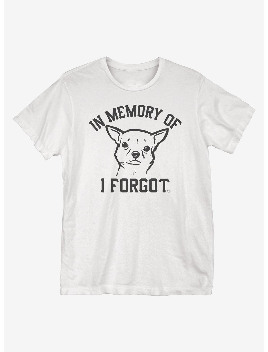 In Memory of I Forgot T-Shirt, WHITE, hi-res