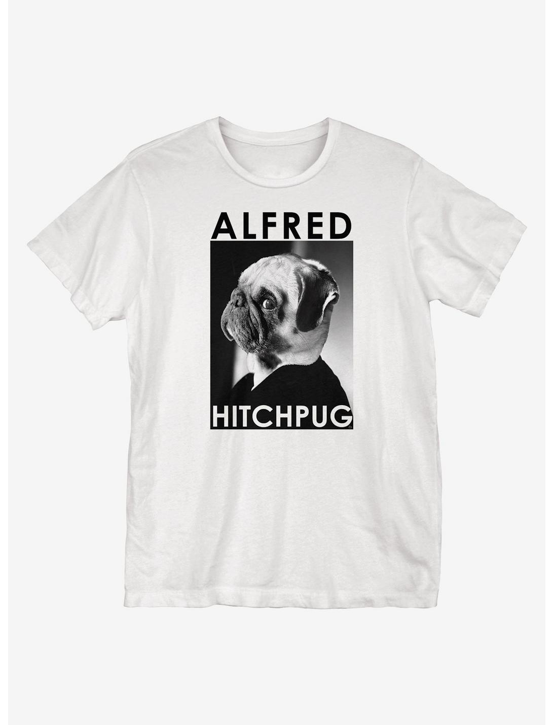 Alfred Hitchpug T-Shirt, WHITE, hi-res