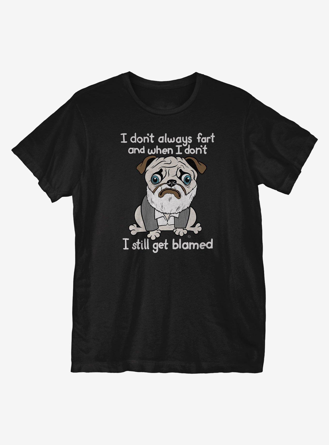 Interesting Pug T-Shirt, BLACK, hi-res