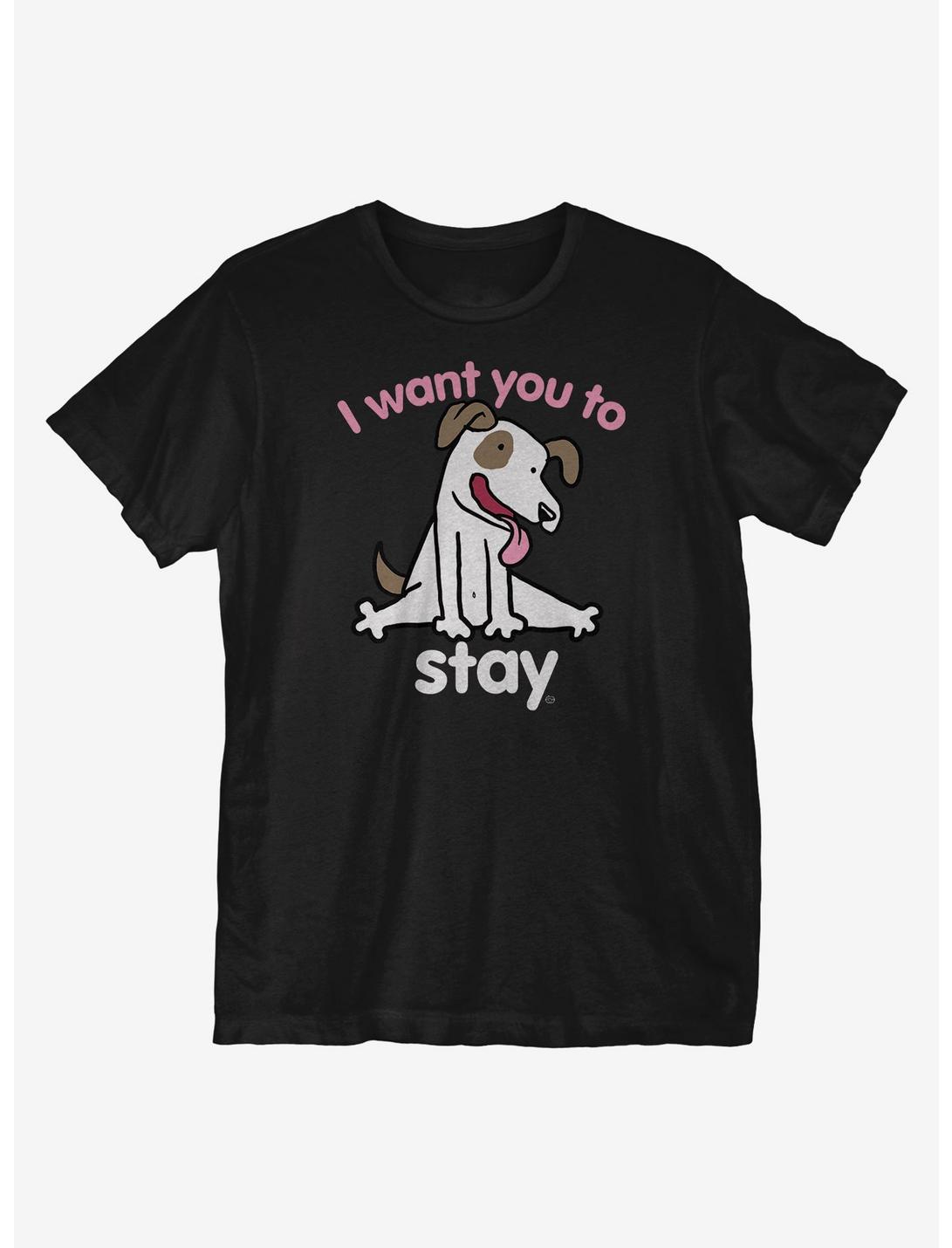 I Want You To Stay T-Shirt, BLACK, hi-res