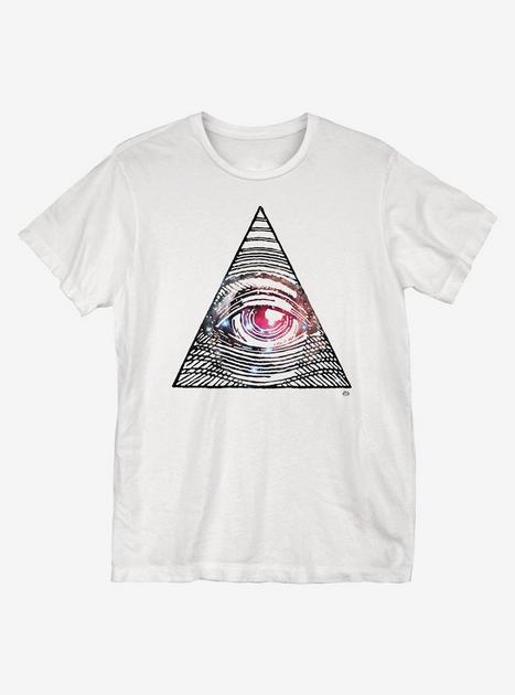 All Seeing Eye Cosmic T-Shirt - WHITE | Hot Topic