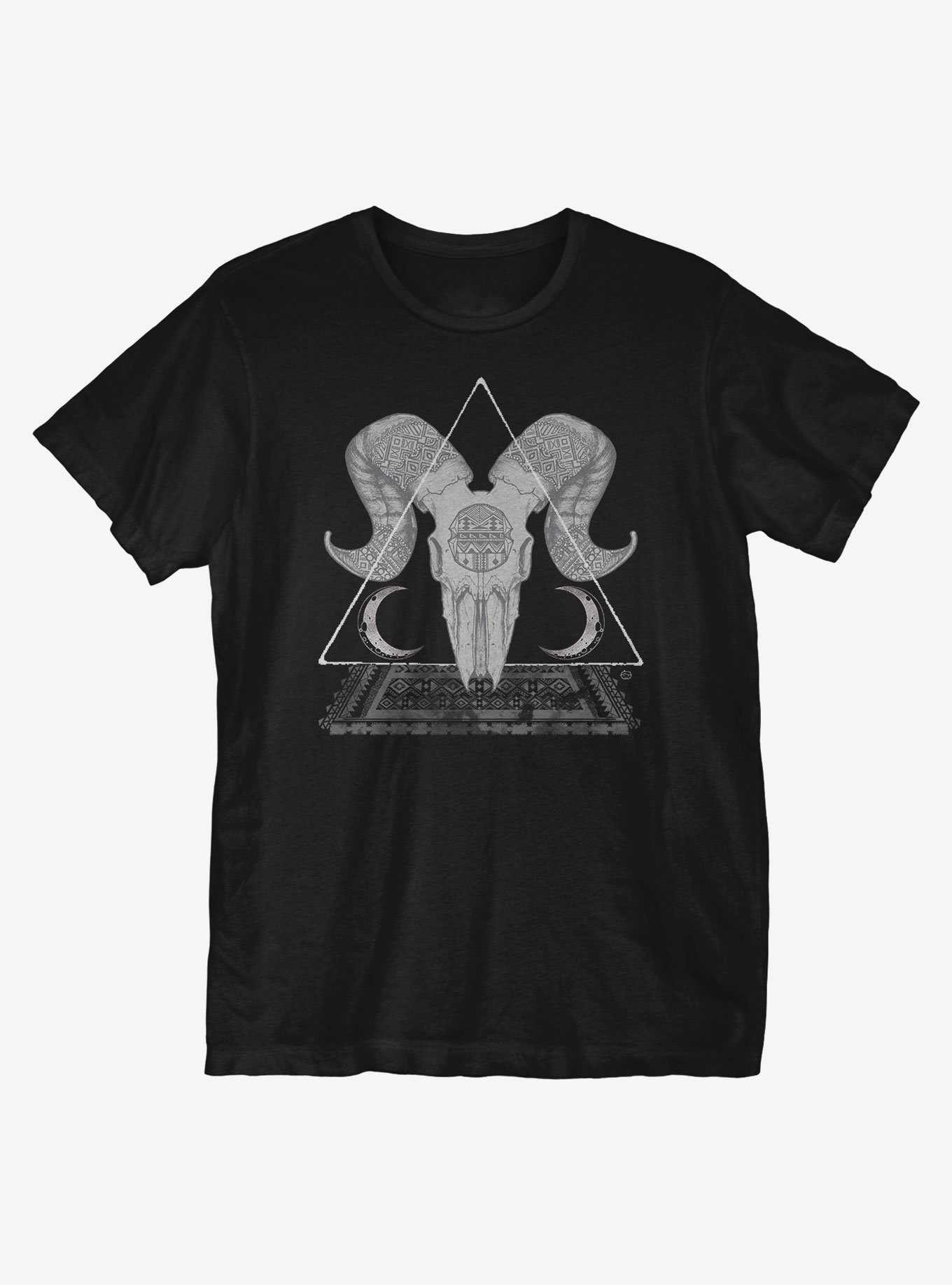 Mystic Ram Skull T-Shirt, , hi-res