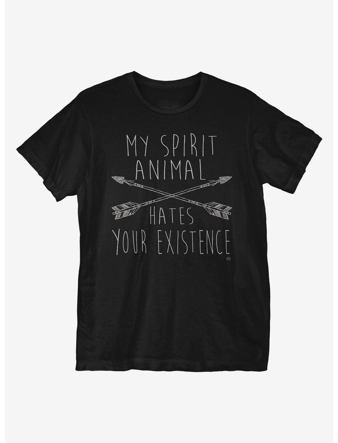 Hates Your Existence T-Shirt, BLACK, hi-res