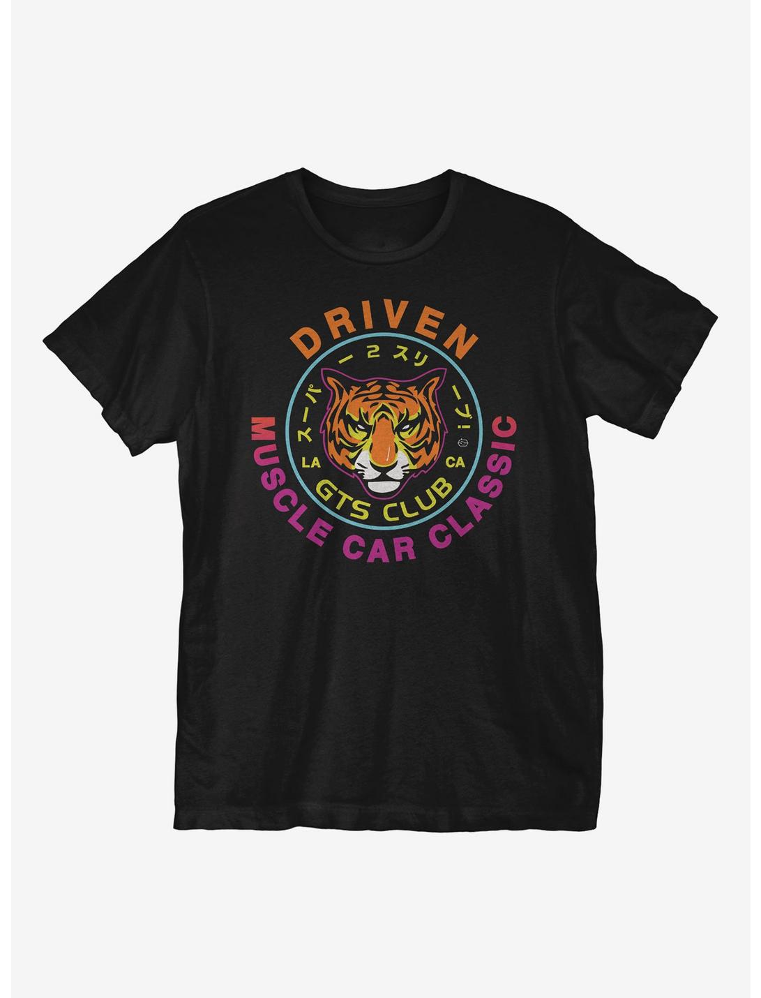 Driven Tiger T-Shirt, BLACK, hi-res