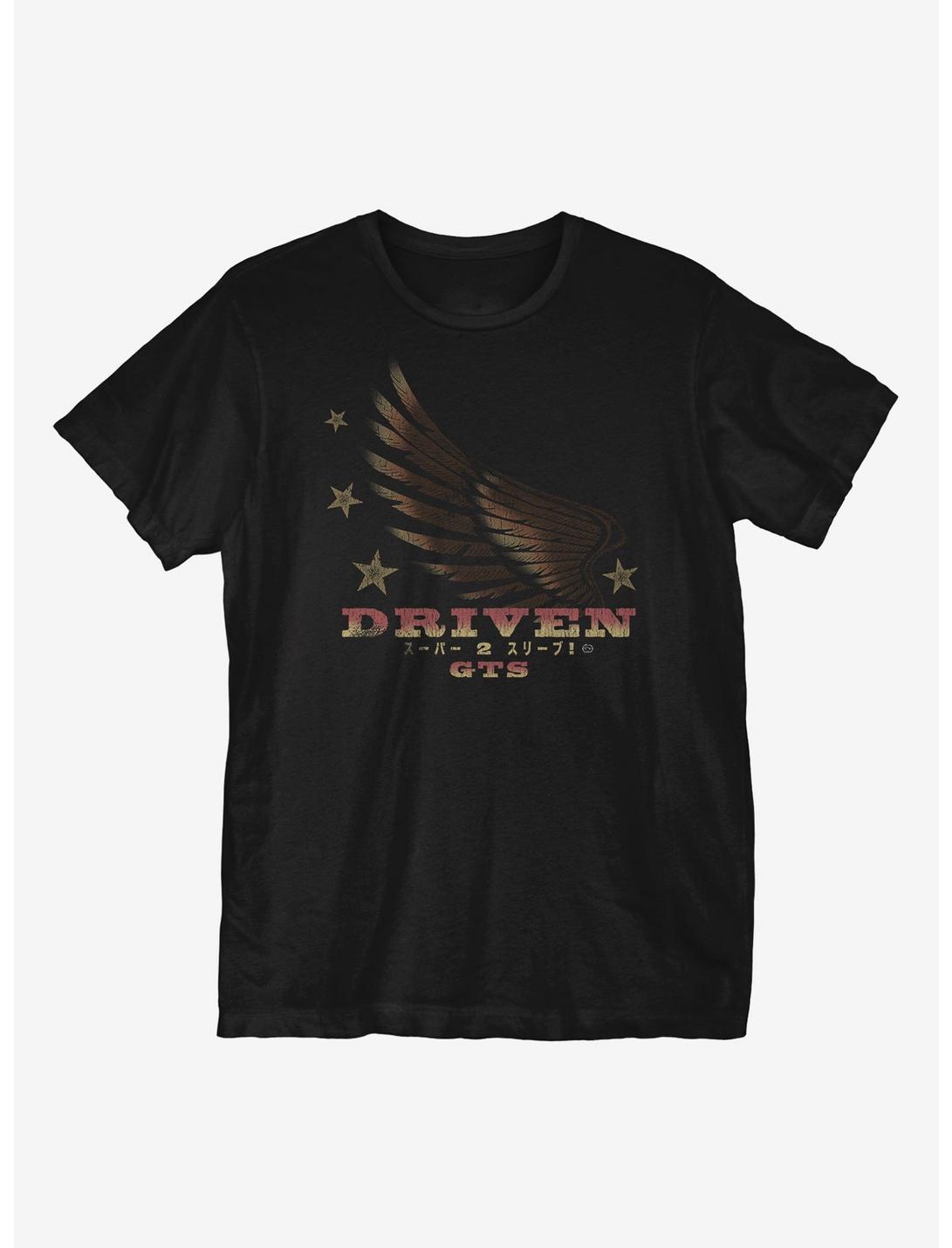 Driven Vintage Wings T-Shirt, BLACK, hi-res