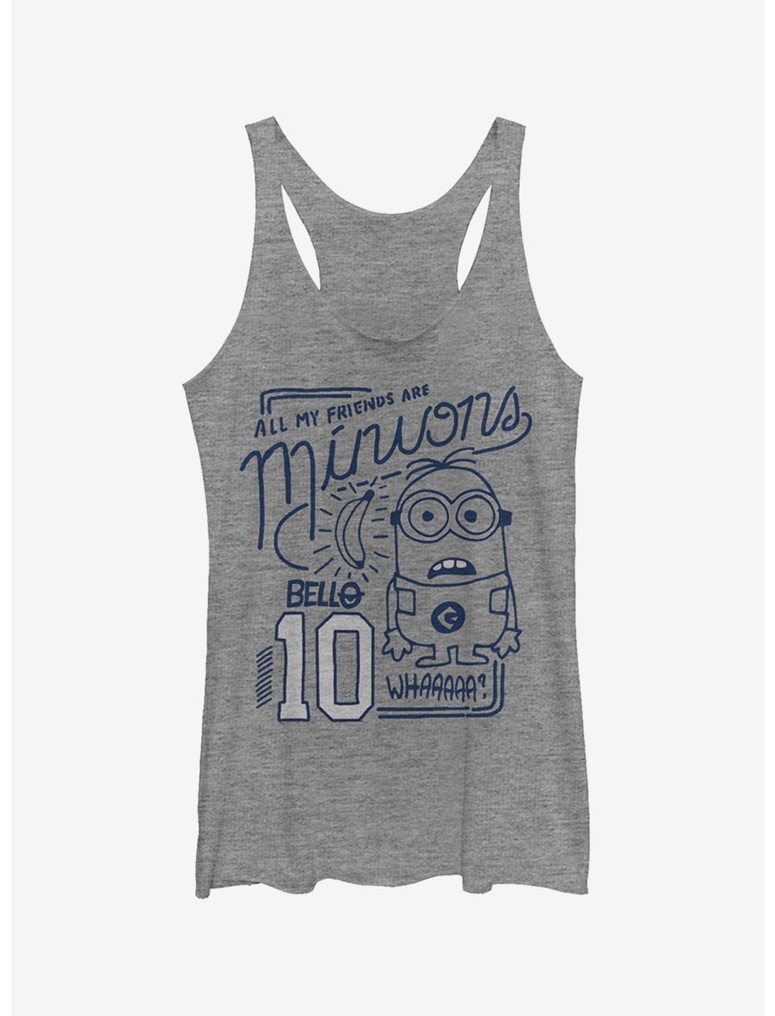 Minion My Friends Are Minion Girls Tank Top, RED HTR, hi-res