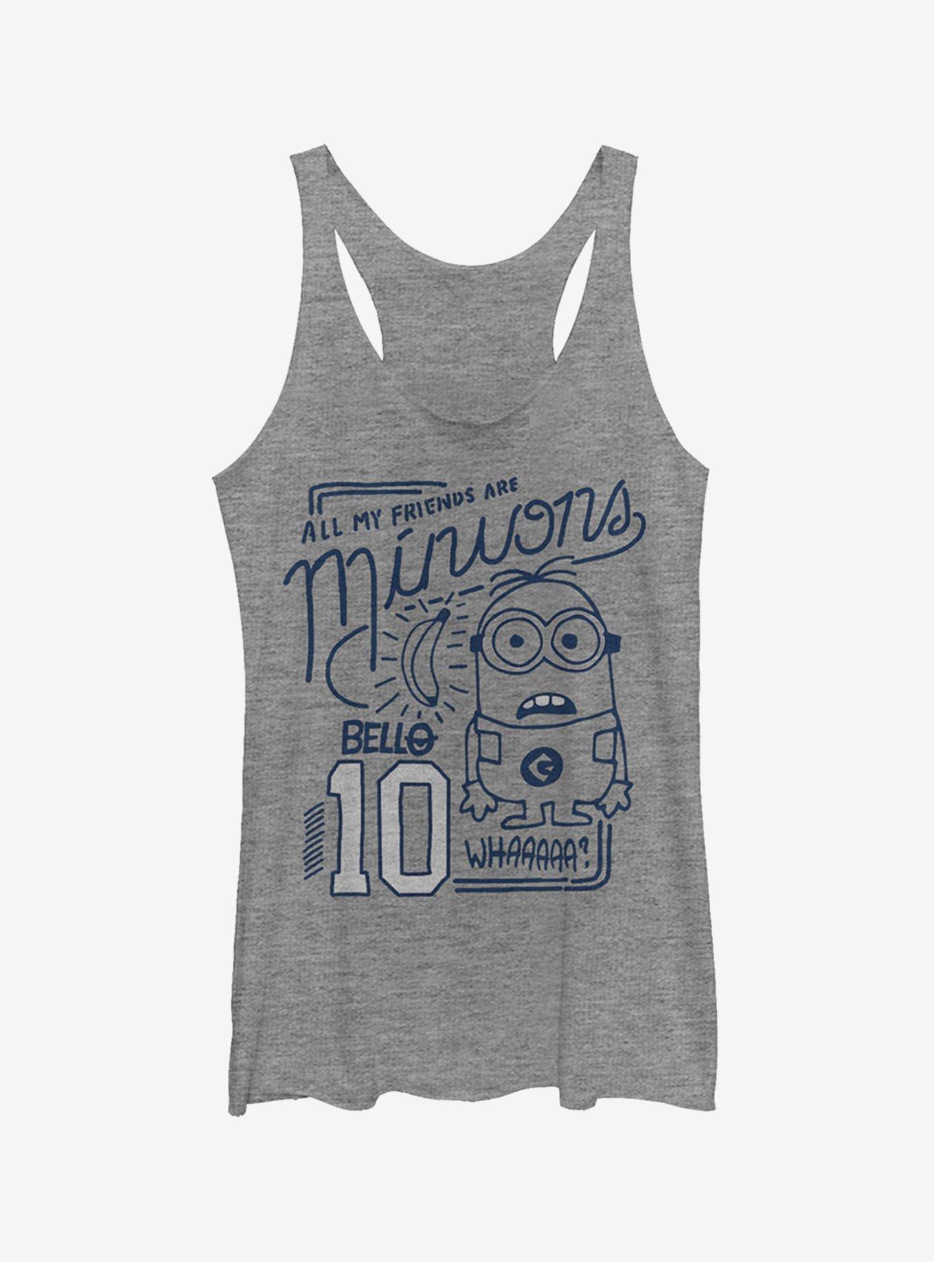 Minion My Friends Are Minion Girls Tank Top, RED HTR, hi-res