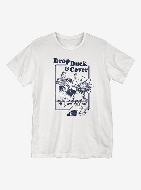 Drop Duck and Cover T-Shirt - WHITE | Hot Topic