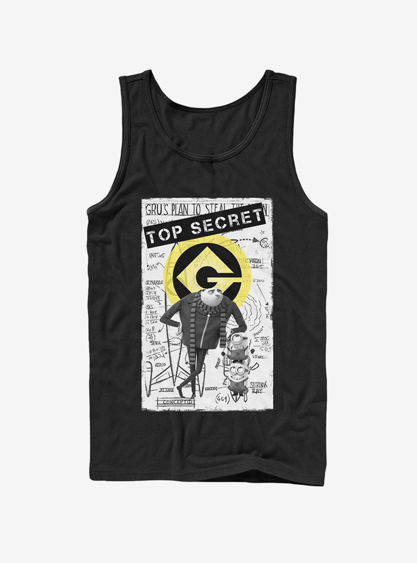 Minion Top Secret Tank Top, , hi-res