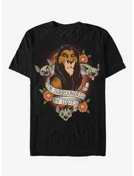 Disney Lion King Scar Surrounded By Idiots Tattoo T-Shirt, , hi-res