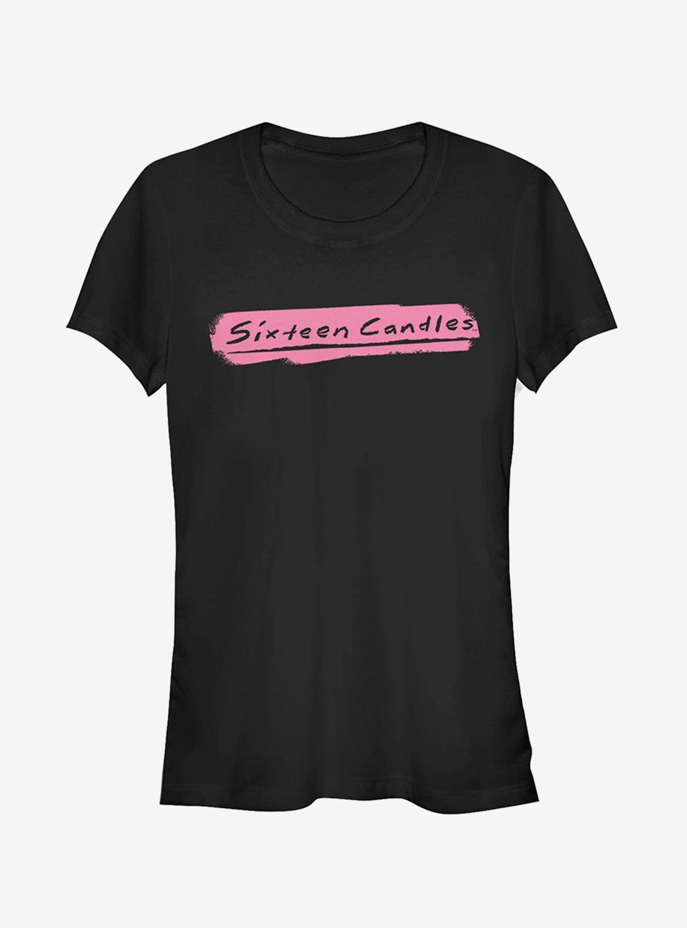 Sixteen Candles Paint Stripe Logo Girls T-Shirt, BLACK, hi-res