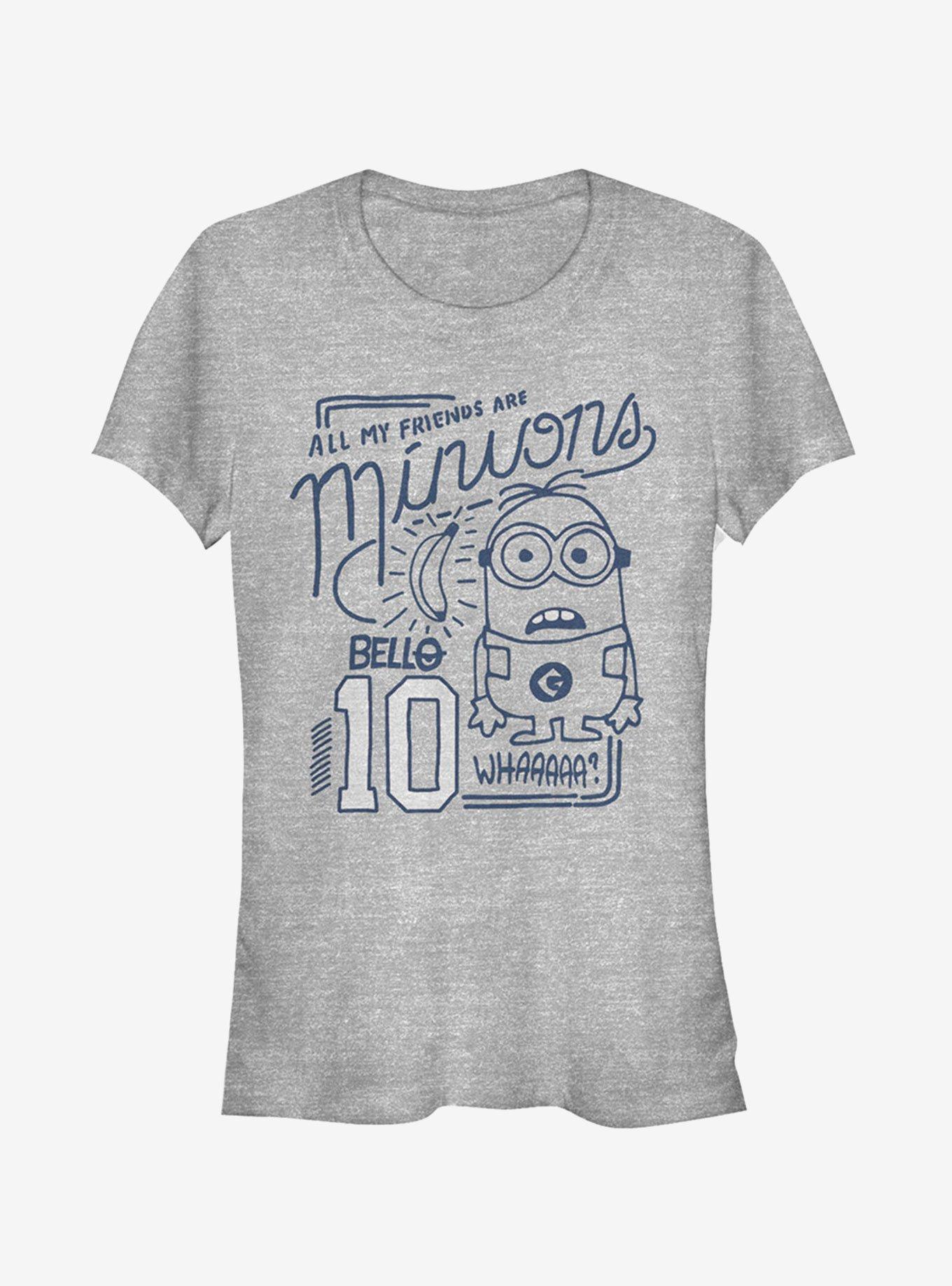 Minion My Friends Are Minion Girls T-Shirt, ATH HTR, hi-res