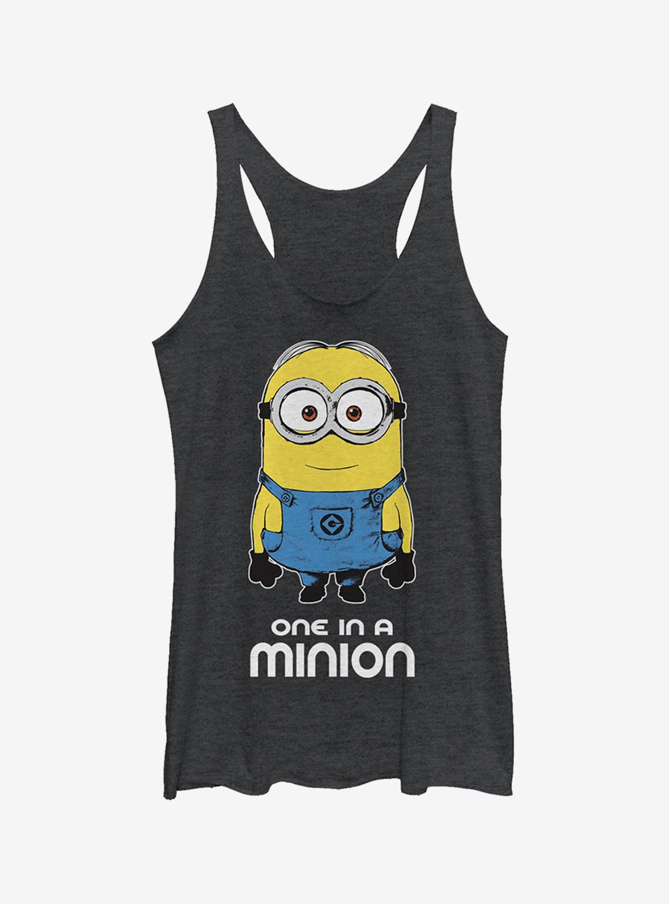 Minion One in Minion Girls Tank Top, BLK HTR, hi-res