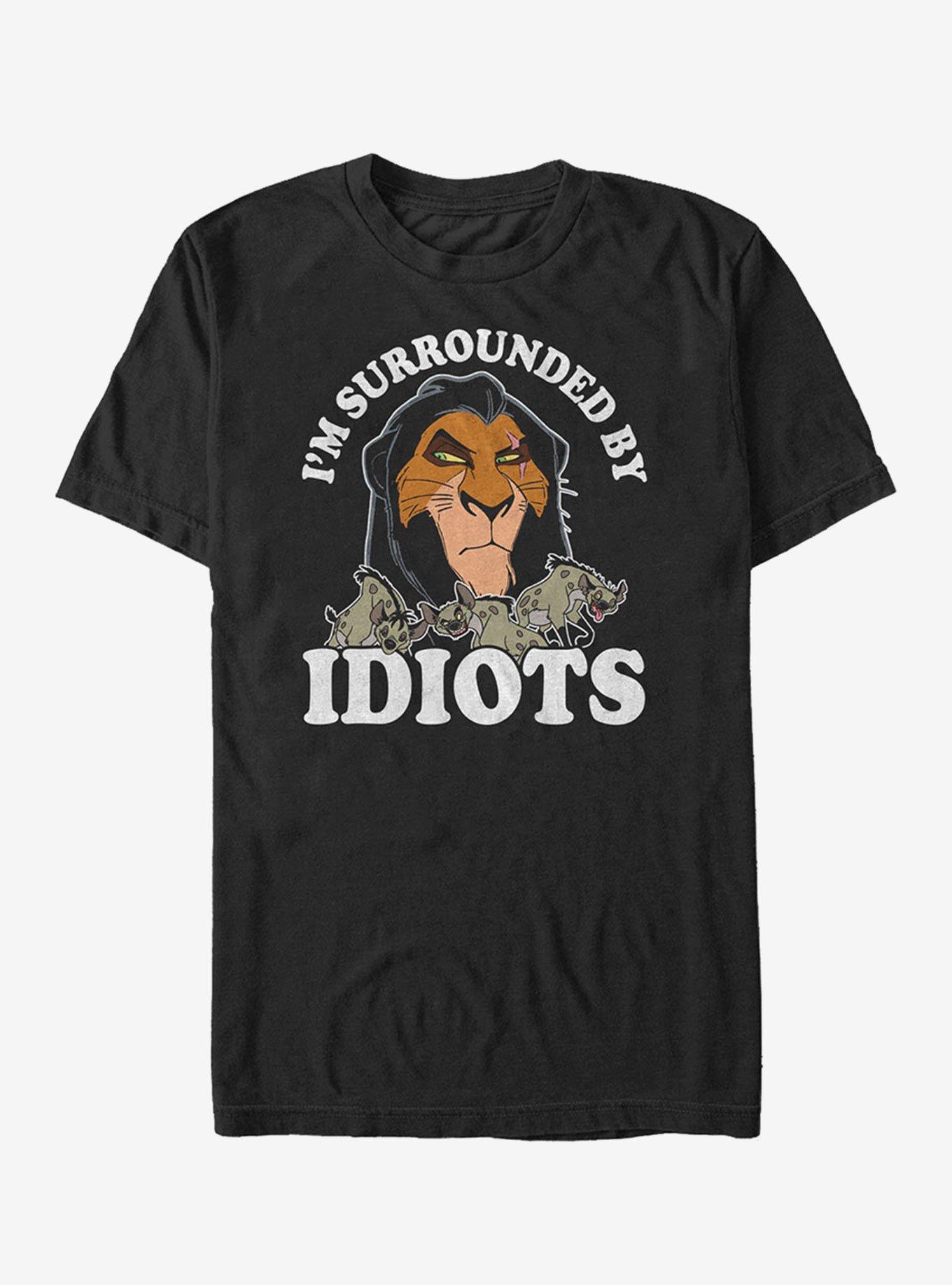 Disney Lion King Scar Surrounded By Hyenas T-Shirt