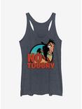 Disney The Emperor's New Groove No Touchy Point Girls Tank Top, NAVY HTR, hi-res