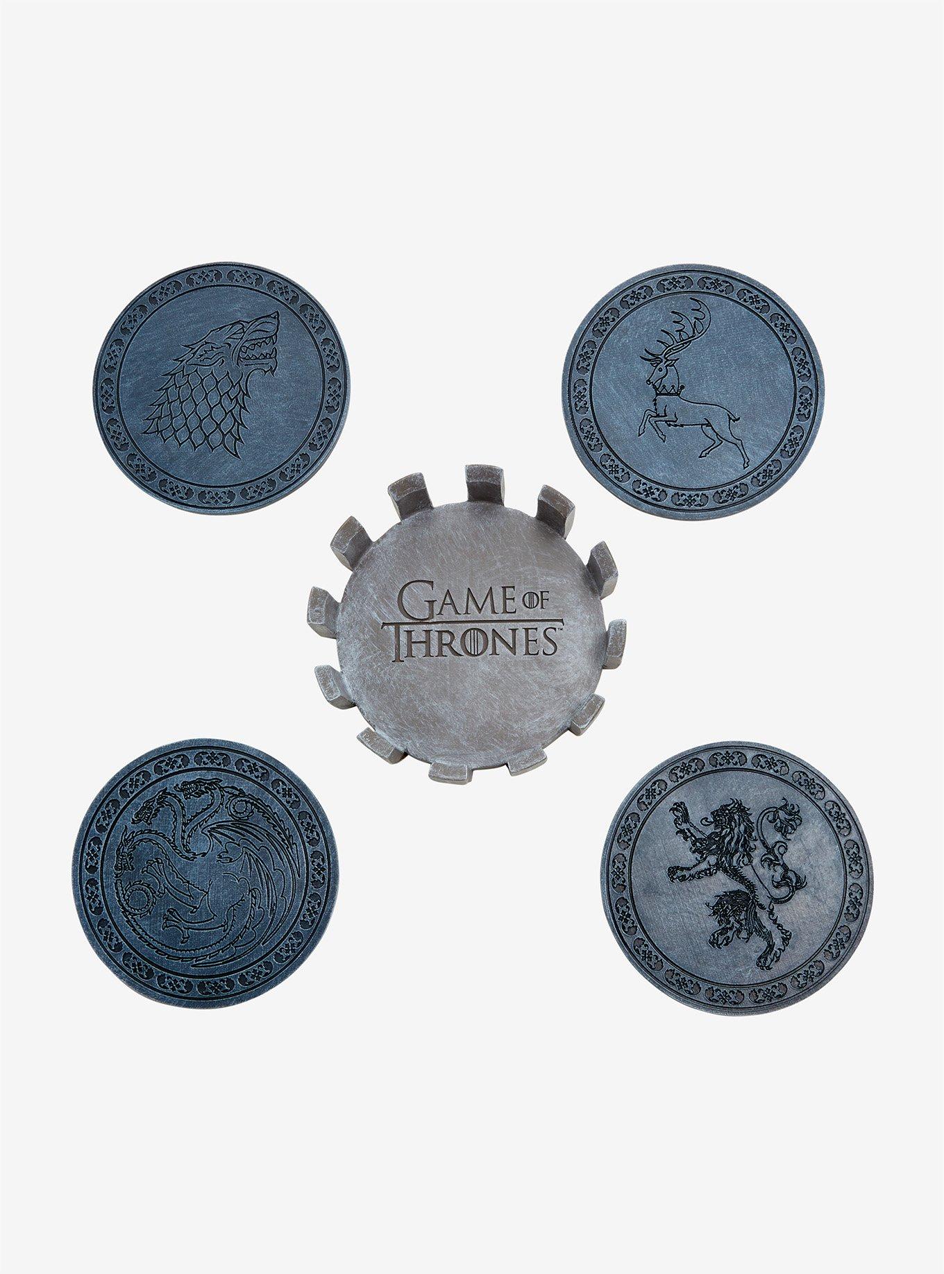 Game Of Thrones Sigil Resin Coaster Set, , hi-res