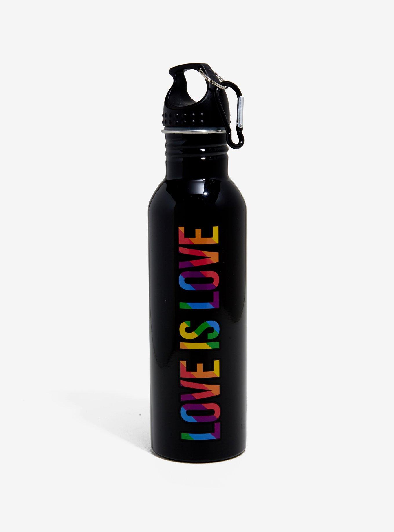Love Is Love Carabiner Water Bottle, , hi-res