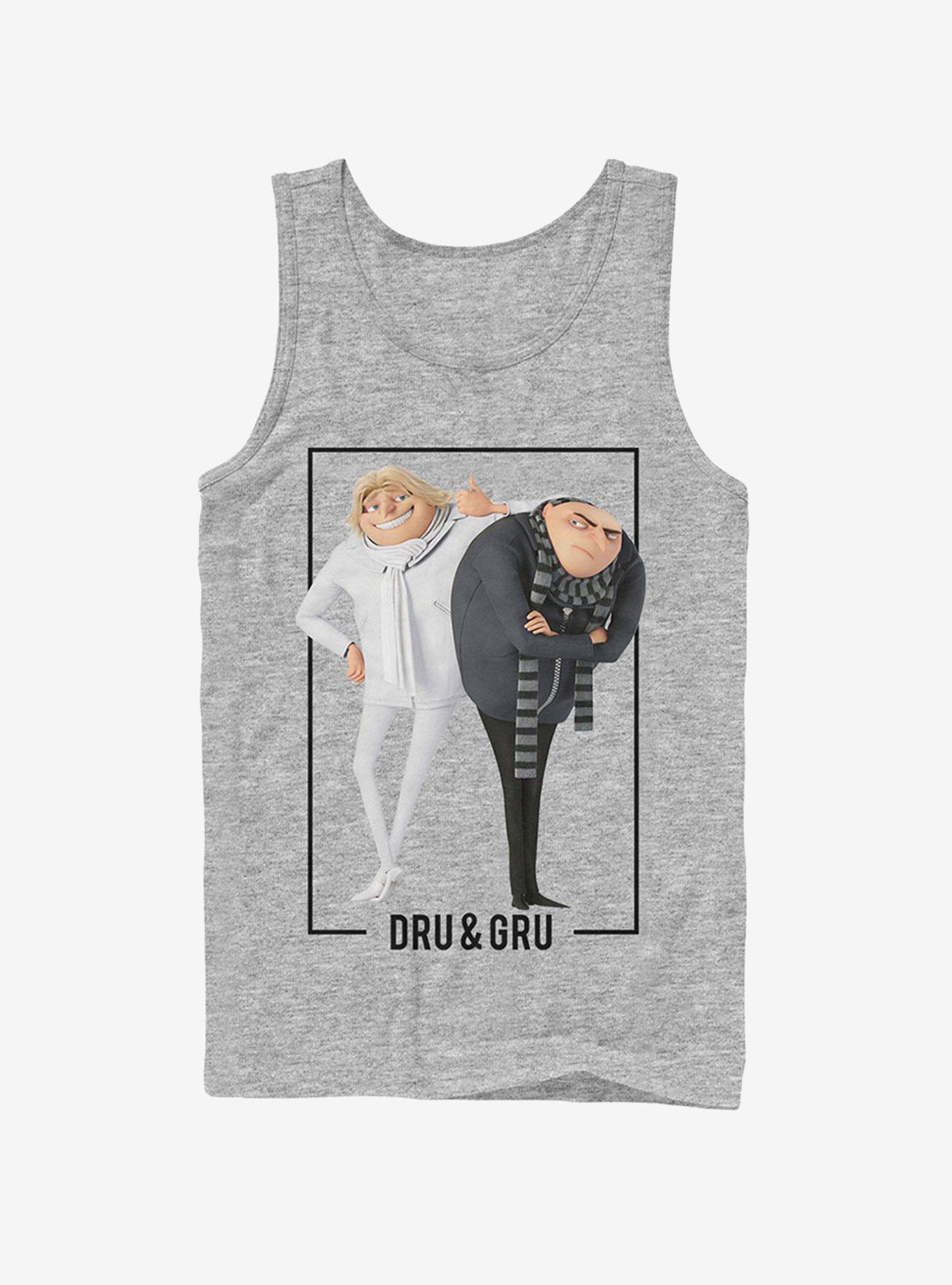 Minion Dru and Gru Brothers Tank Top, ATH HTR, hi-res