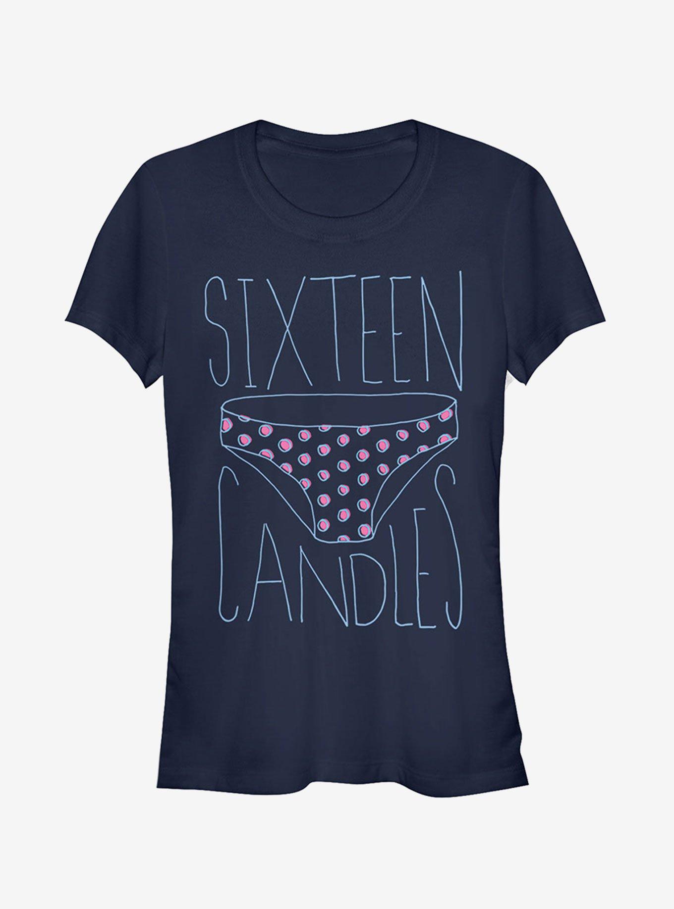 Sixteen Candles Borrowed Panties Girls T-Shirt, NAVY, hi-res