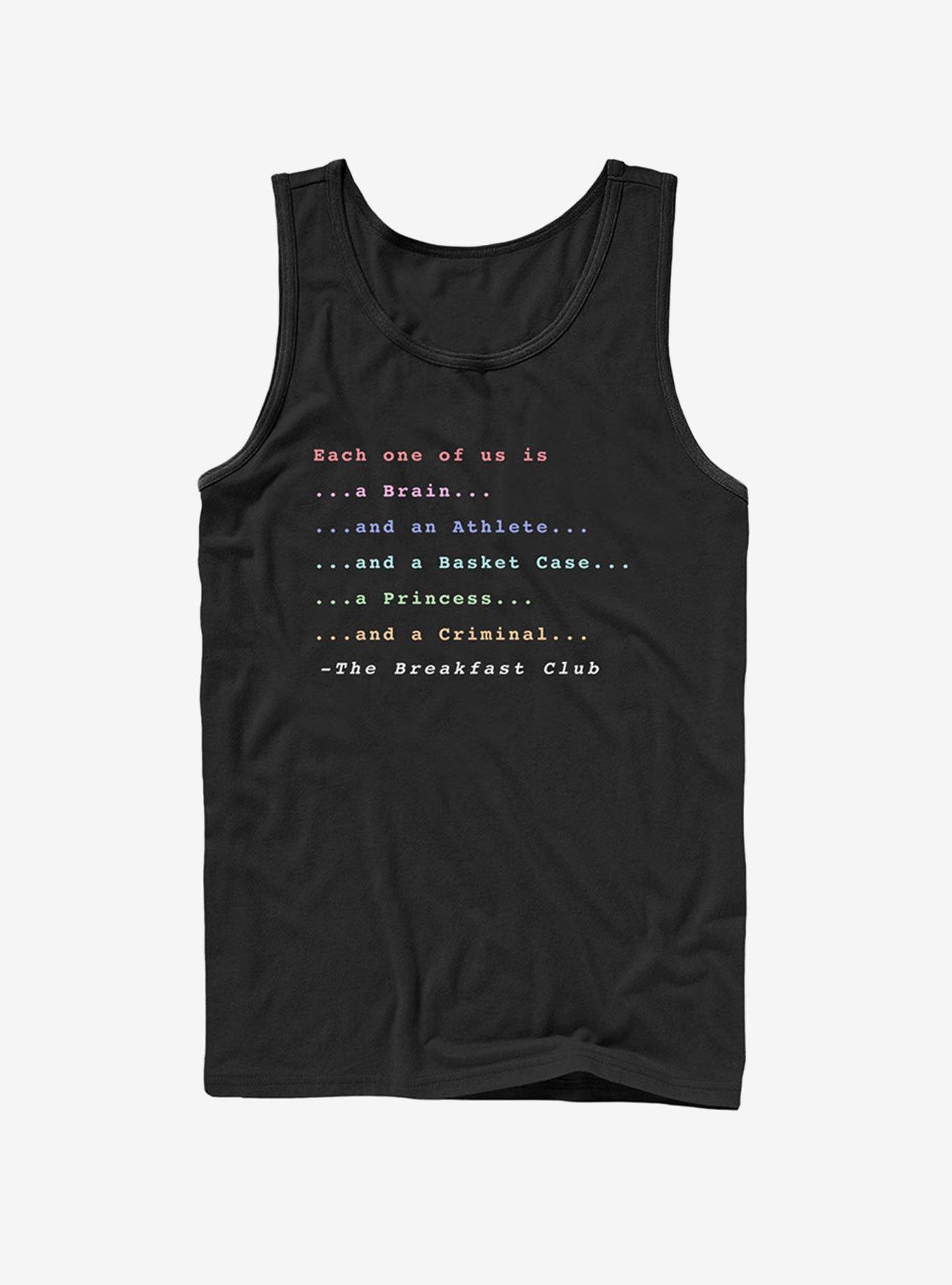 The Breakfast Club Each One Of Us Stereotype Tank Top, BLACK, hi-res