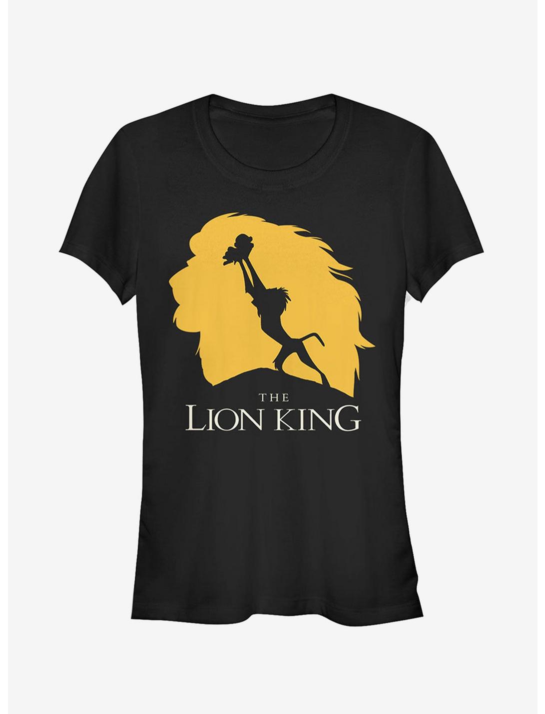 Disney Lion King Pride Rock Silhouette Girls T-Shirt, BLACK, hi-res