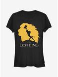 Disney Lion King Pride Rock Silhouette Girls T-Shirt, BLACK, hi-res