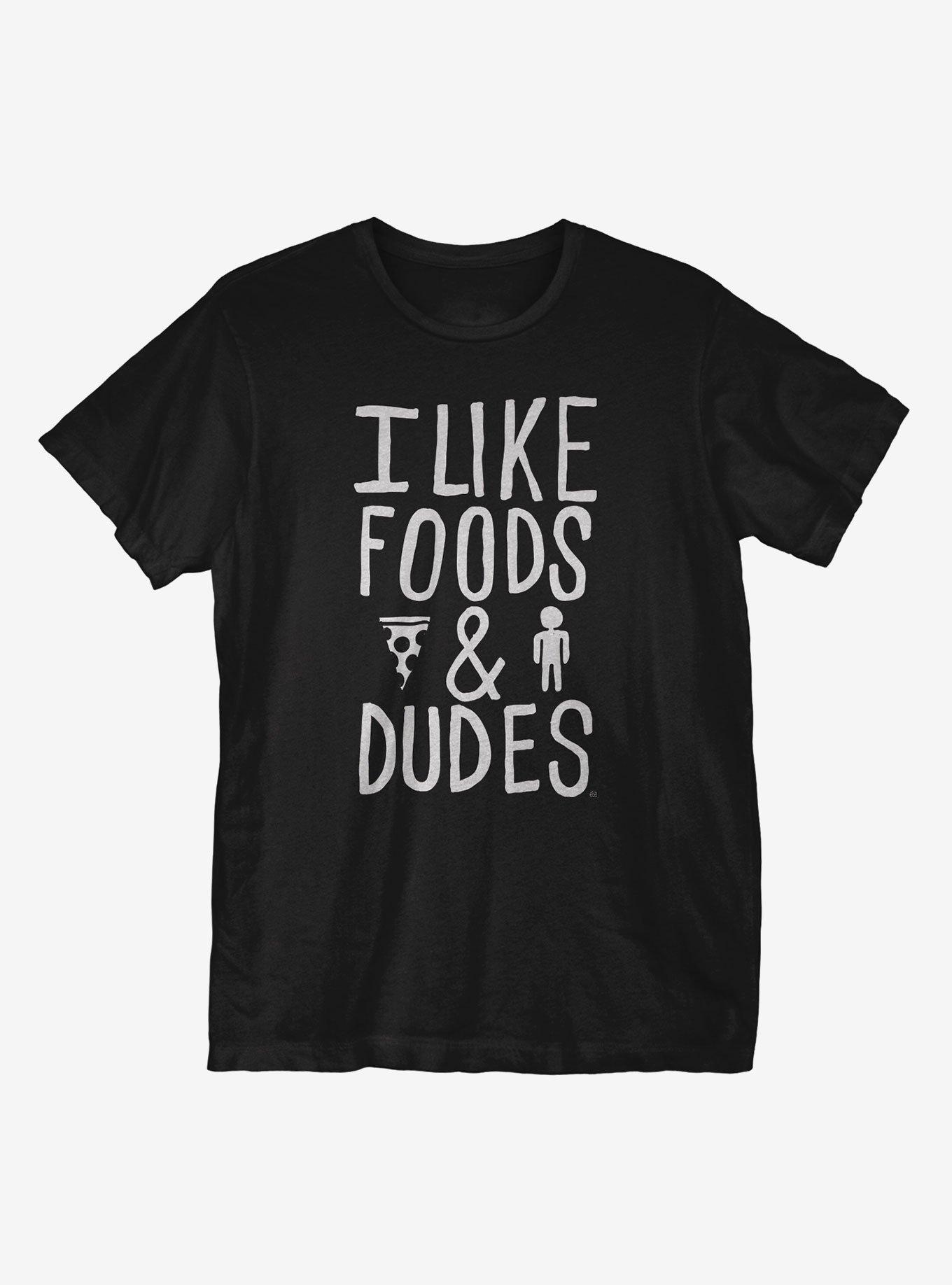Food and Dudes T-Shirt, BLACK, hi-res