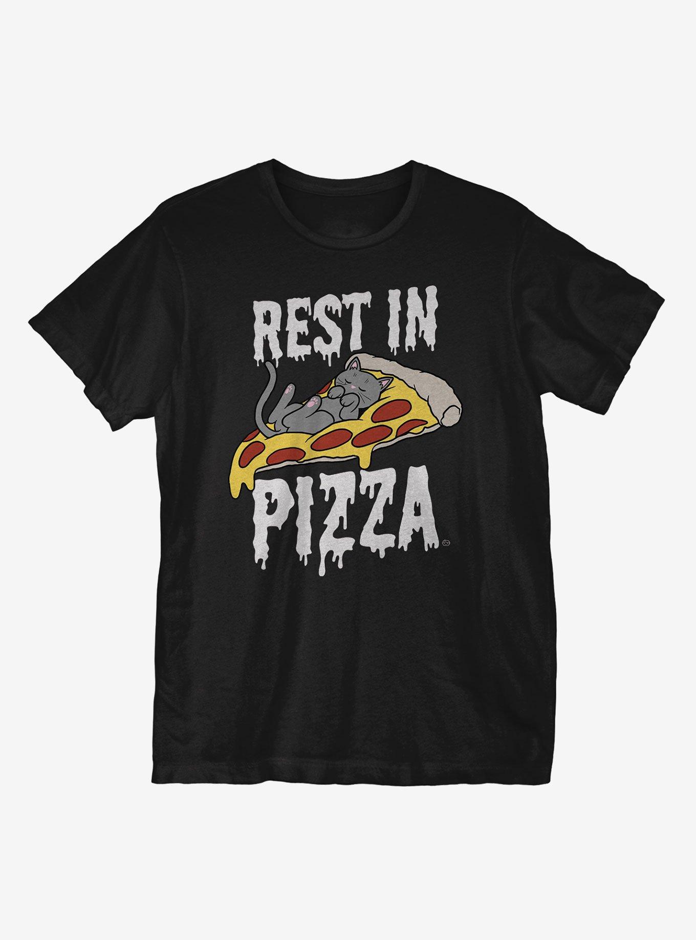 Rest In Pizza T-Shirt, BLACK, hi-res