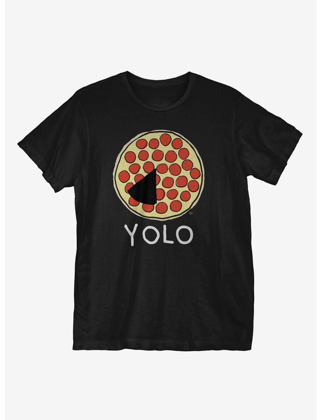 Yolo Pizza T-Shirt, BLACK, hi-res