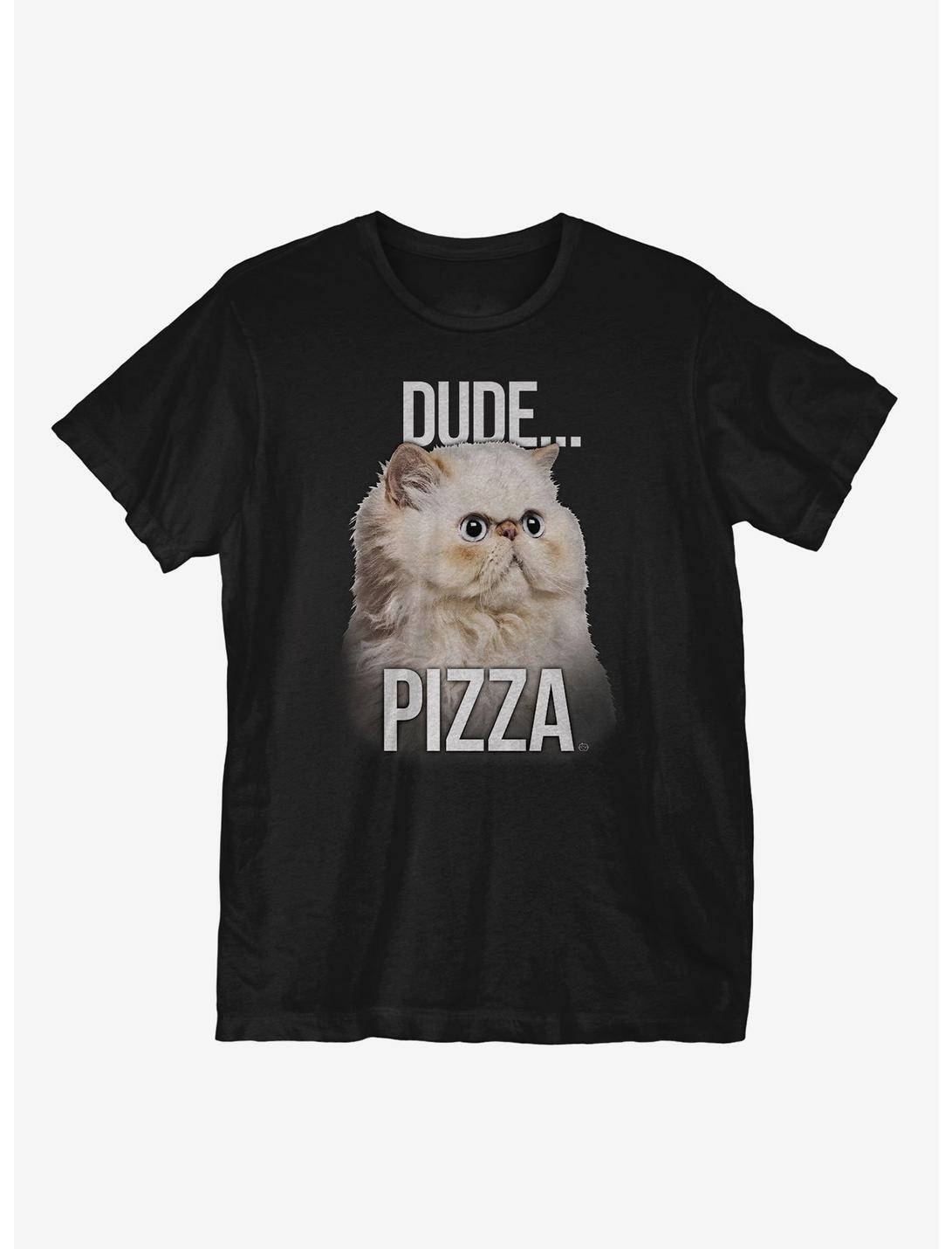 Dude Pizza T-Shirt, BLACK, hi-res