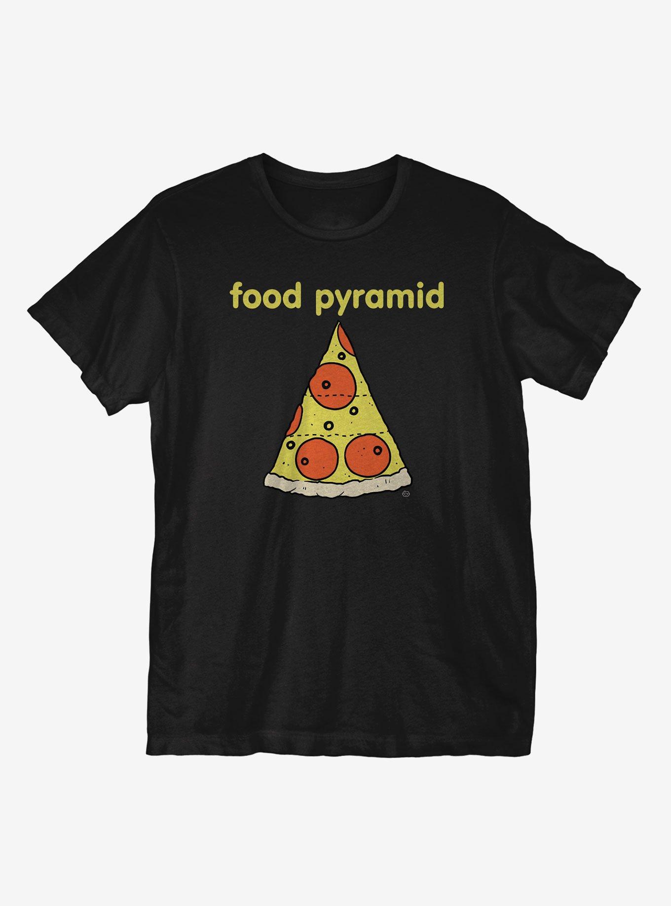 Food Pyramid T-Shirt, BLACK, hi-res