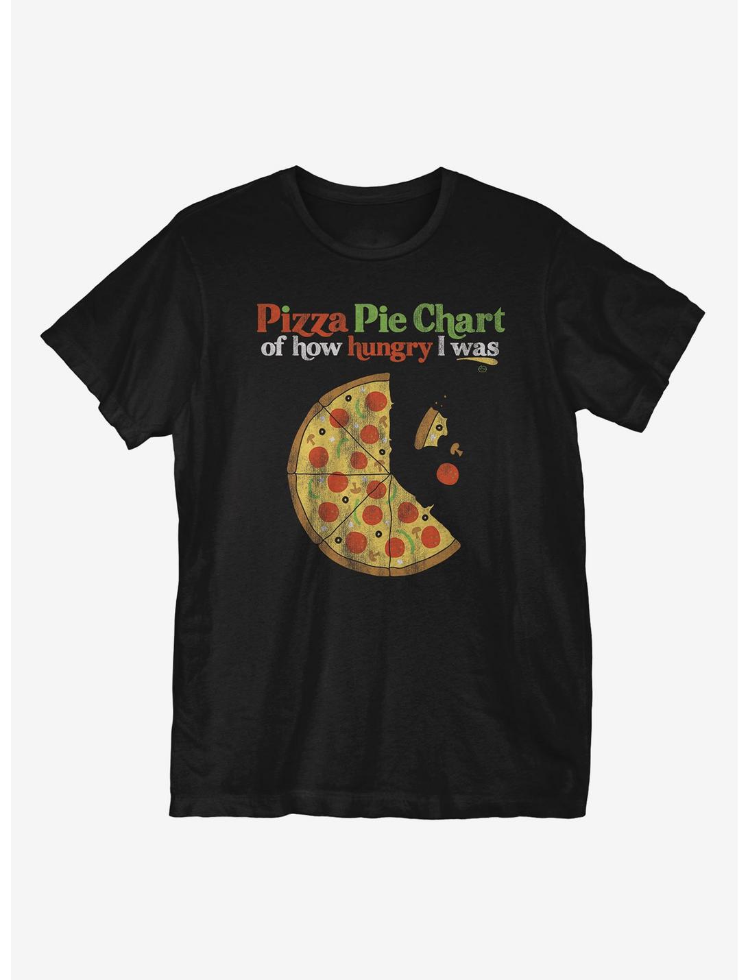 Pizza Pie Chart T-Shirt, BLACK, hi-res