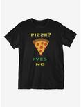 Pizza Yes T-Shirt, BLACK, hi-res