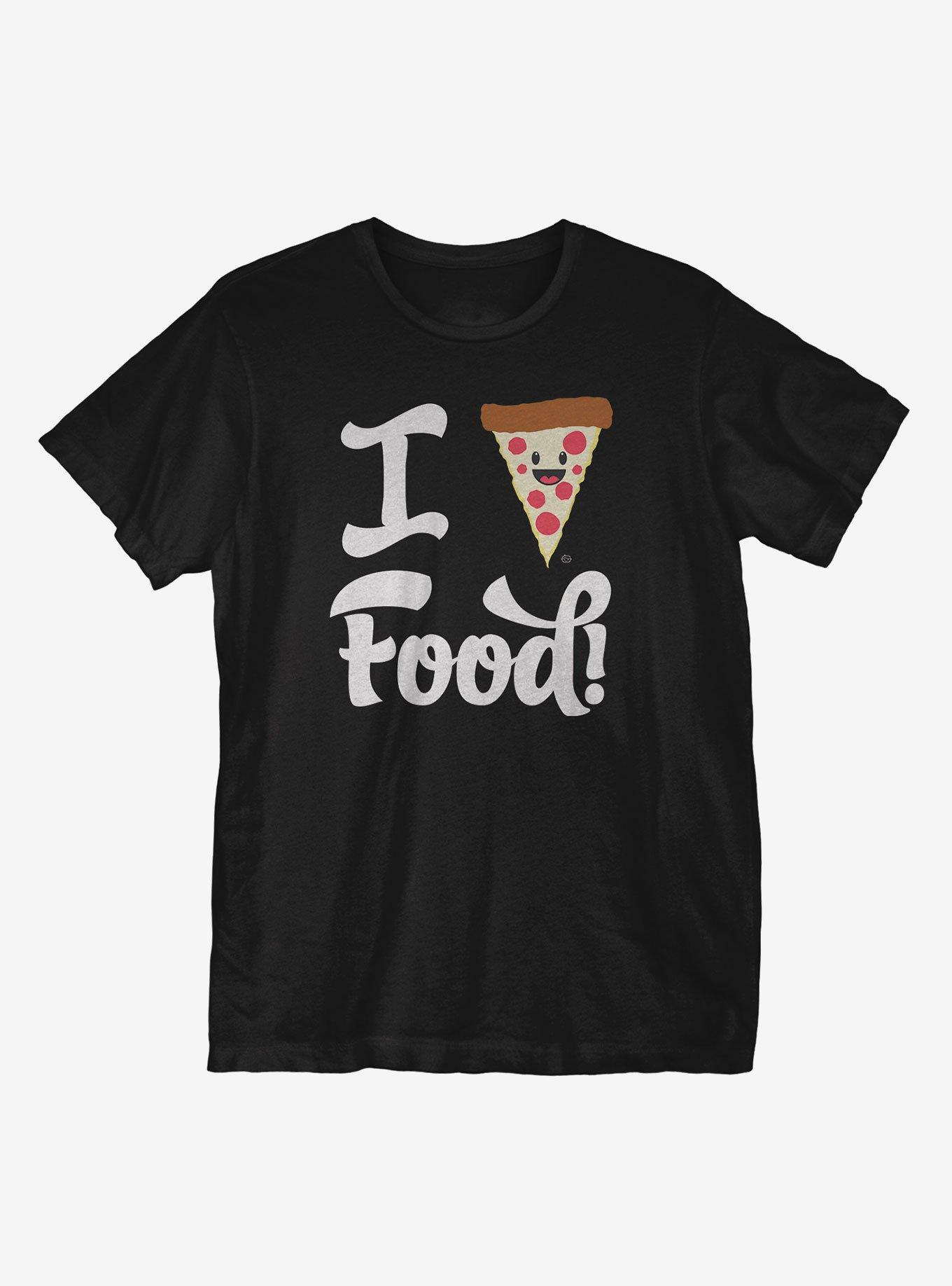 I Pizza Food T-Shirt, BLACK, hi-res