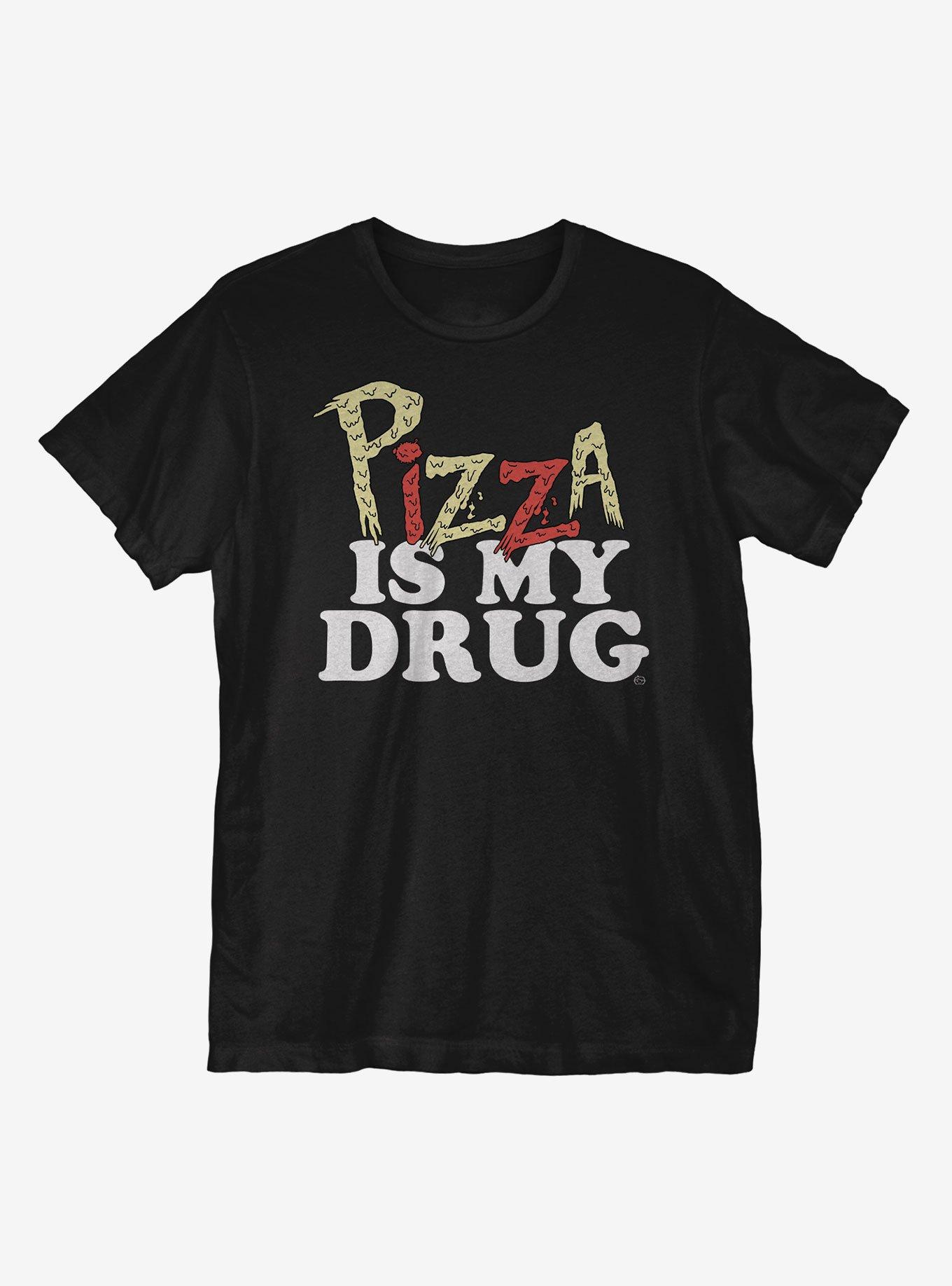 Pizza Is My Drug T-Shirt, BLACK, hi-res