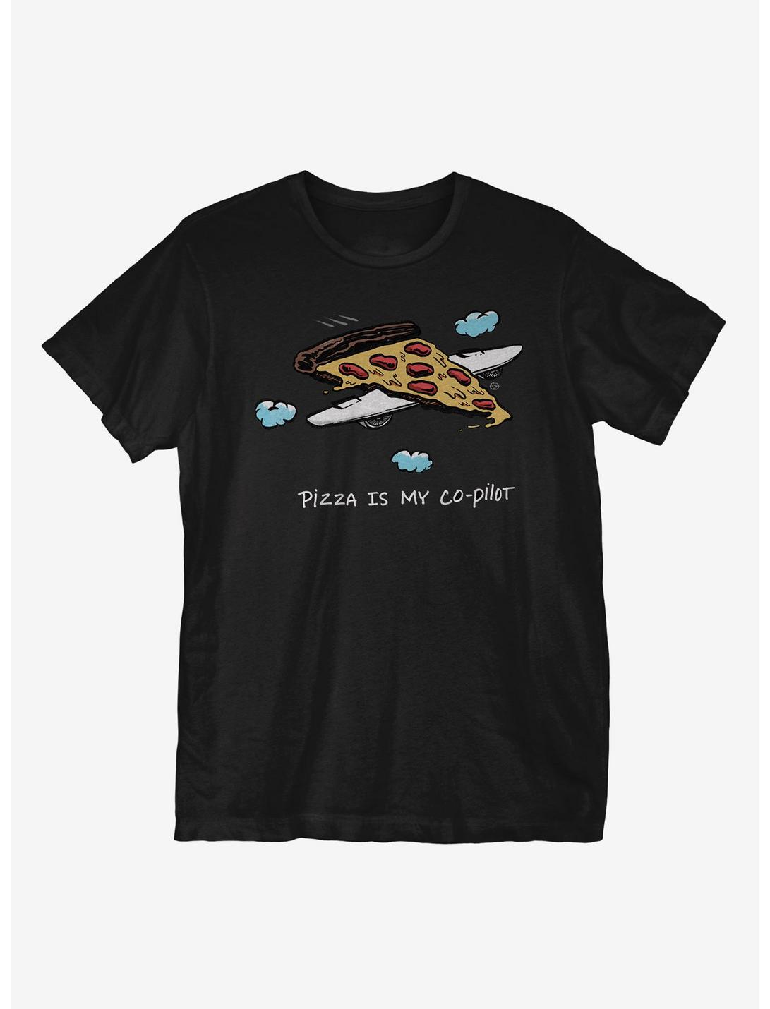 Pizza Pilot T-Shirt, BLACK, hi-res