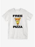 Free Pizza T-Shirt, WHITE, hi-res