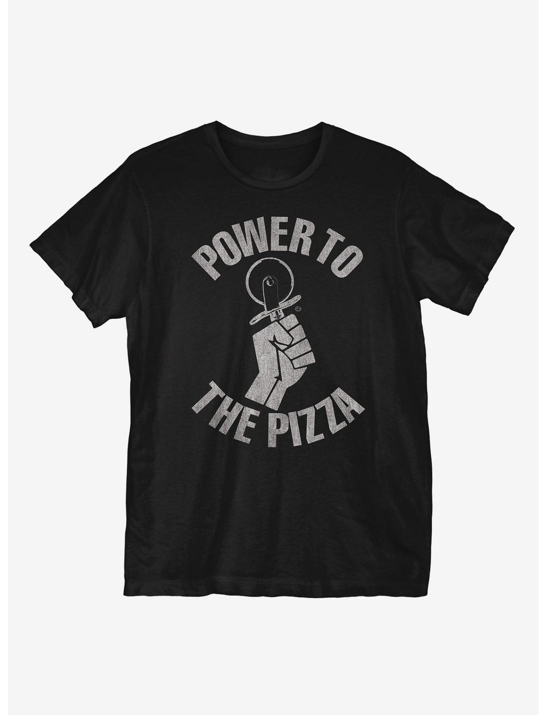 Power To The Pizza T-Shirt, BLACK, hi-res