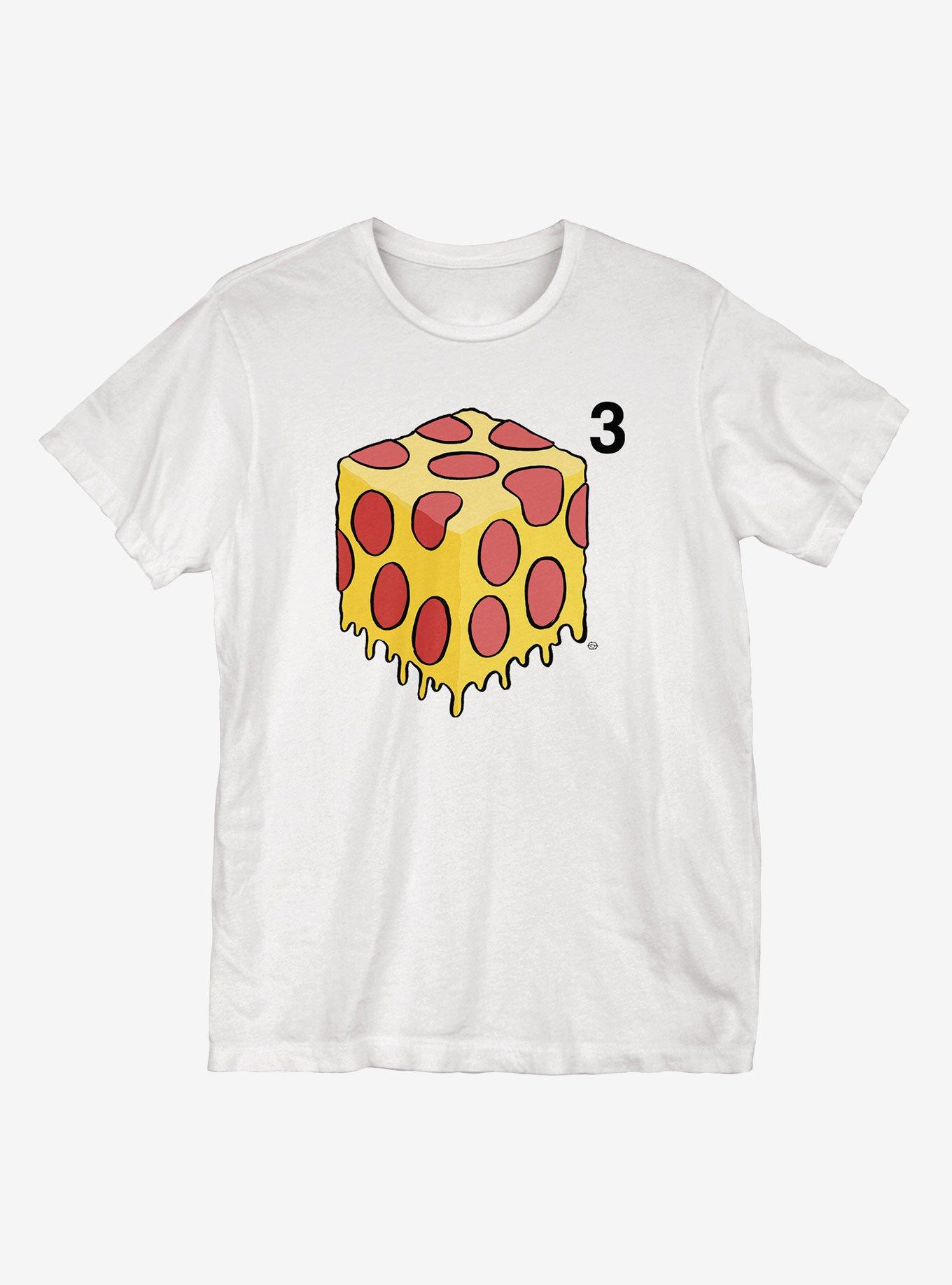 Pizza Cubed T-Shirt, WHITE, hi-res